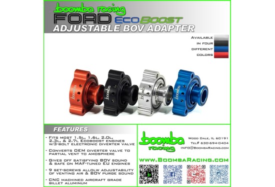 Boomba Ecoboost Adjustable BOV Adapter V1