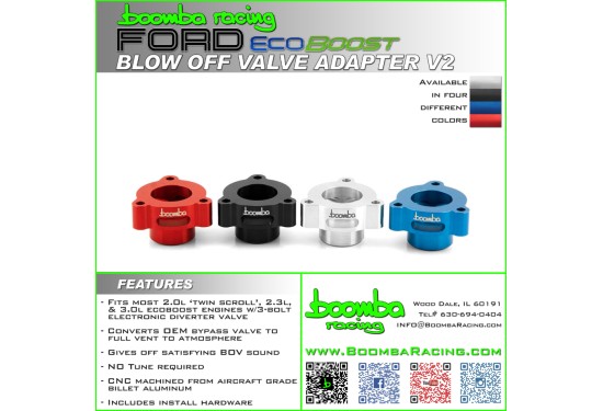 Boomba Ecoboost BOV Adapter V2 Boomba Ecoboost BOV Adapter V2